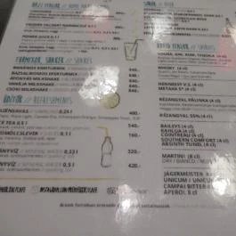 Premier Kultcafé Budapest - Étlap/itallap