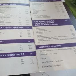 Prémium Hotel Panoráma kávézója Siófok - Étlap/itallap