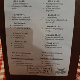 Publo Étterem és Pizzéria Csákvár - Étlap/itallap