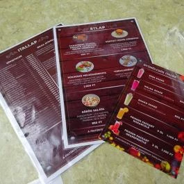 Puchner Kastélyszálló Grillterasz Bikal - Étlap/itallap