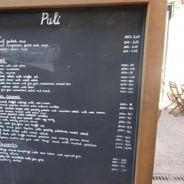 Puli Étterem Budapest - Étlap/itallap