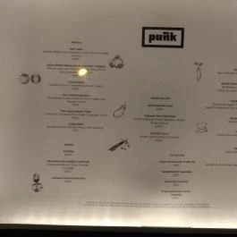 Punk Restaurant Budapest - Étlap/itallap
