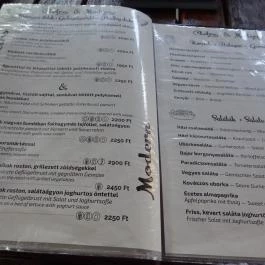 Puskás Sörkert, Fertőrákos - Étlap/itallap