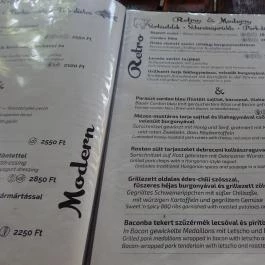 Puskás Sörkert, Fertőrákos - Étlap/itallap