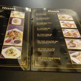 Quán Nón Vietnámi Étterem - Erzsébet tér Budapest - Étlap/itallap