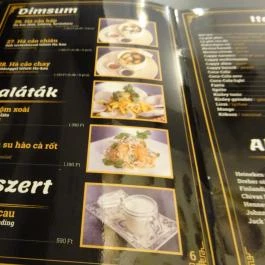 Quán Nón Vietnámi Étterem - Erzsébet tér Budapest - Étlap/itallap