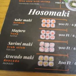 Quán Nón Luxury Budapest - Étlap/itallap