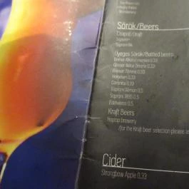 Rabbit Hole Bar & Café Budapest - Étlap/itallap