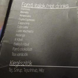 Rabbit Hole Bar & Café Budapest - Étlap/itallap