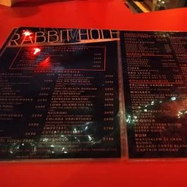 Rabbit Hole Bar & Café Budapest - Étlap/itallap