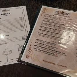 Rajdhani Indiai Étterem Budapest - Étlap/itallap