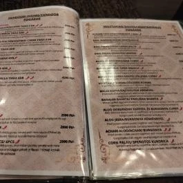 Rajdhani Indiai Étterem Budapest - Étlap/itallap