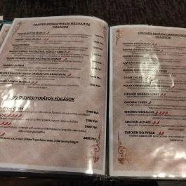 Rajdhani Indiai Étterem Budapest - Étlap/itallap