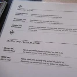 Rajkot Palace Budapest - Étlap/itallap