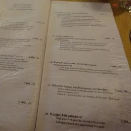 Rákóczi Pince Étterem, Miskolc - Étlap/itallap