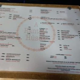 A Rántott Húsos - Óbuda Budapest - Étlap/itallap