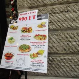 Red N' Cafe & Champagne Bar Budapest - Étlap/itallap