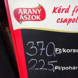 Rege Söröző Budapest - Étlap/itallap