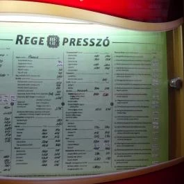 Rege Söröző Budapest - Étlap/itallap