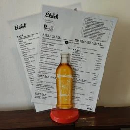 Reggelitt Budapest - Étlap/itallap