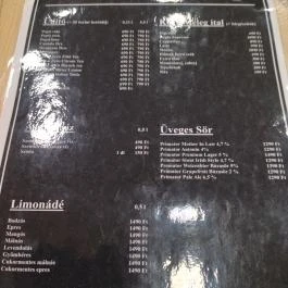 Relax Burger Bar Nyugati Budapest - Étlap/itallap