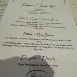 Remma’s Bistro Budapest - Étlap/itallap
