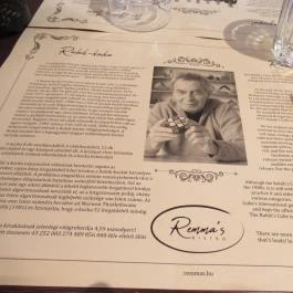 Remma’s Bistro Budapest - Étlap/itallap