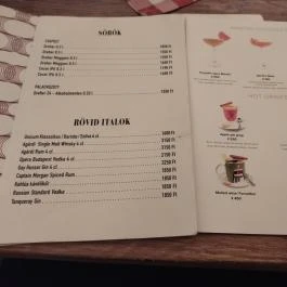 Retek Bisztró Budapest - Étlap/itallap