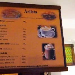 Rétesbolt Anno 1926 - Vas utca Budapest - Étlap/itallap