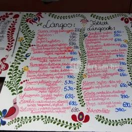 Retró Büfé Lángos-Palacsintázó - Bajcsy- Zsilinszky út, Budapest - Étlap/itallap