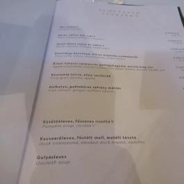 Rézkakas Bistro, Budapest - Étlap/itallap