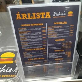 Richies Burger Móricz Óbuda Budapest - Étlap/itallap
