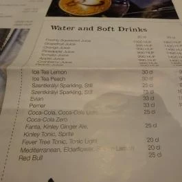 Rickshaw Étterem, Budapest - Étlap/itallap