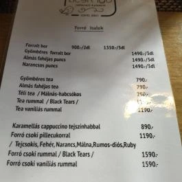 Kicsi Rigó Étterem & Pizzéria Zalakaros - Étlap/itallap