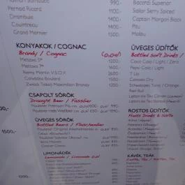 Riso Ristorante & Terrace Budapest - Étlap/itallap