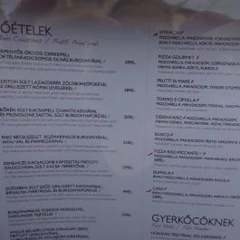 Riso Ristorante & Terrace Budapest - Étlap/itallap