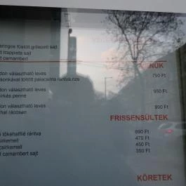 River Gyorsétterem Budapest - Étlap/itallap