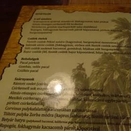 Robinson Pub Nagykanizsa Nagykanizsa - Étlap/itallap