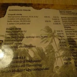 Robinson Pub Nagykanizsa Nagykanizsa - Étlap/itallap
