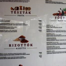 Robinson Restaurant Budapest - Étlap/itallap