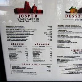 Robinson Restaurant Budapest - Étlap/itallap