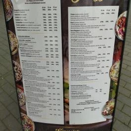 Rocco Étterem, Makó - Étlap/itallap