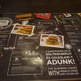 Rock Burger Bar Budapest - Étlap/itallap