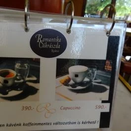 Romantika Cukrászda, Ráckeve - Étel/ital