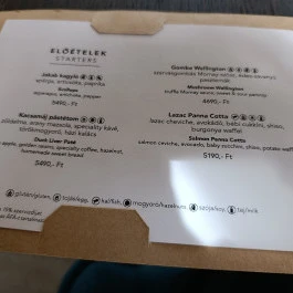 Ropogós Bistro & Garden Budapest - Étlap/itallap