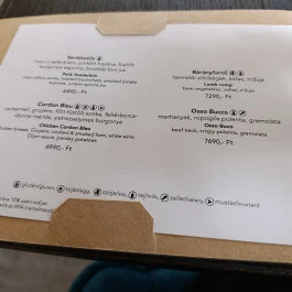 Ropogós Bistro & Garden Budapest - Étlap/itallap