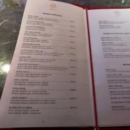 Rose Meze & Cocktail bar Budapest - Étlap/itallap