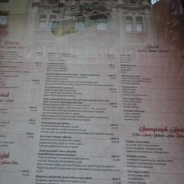 Rosé Restaurant & Bar Budapest - Étlap/itallap
