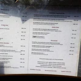 Rosinante Stílusos Vidéki Szálloda étterme Szigetmonostor - Étlap/itallap