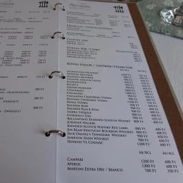 Rosinante Stílusos Vidéki Szálloda étterme Szigetmonostor - Étlap/itallap